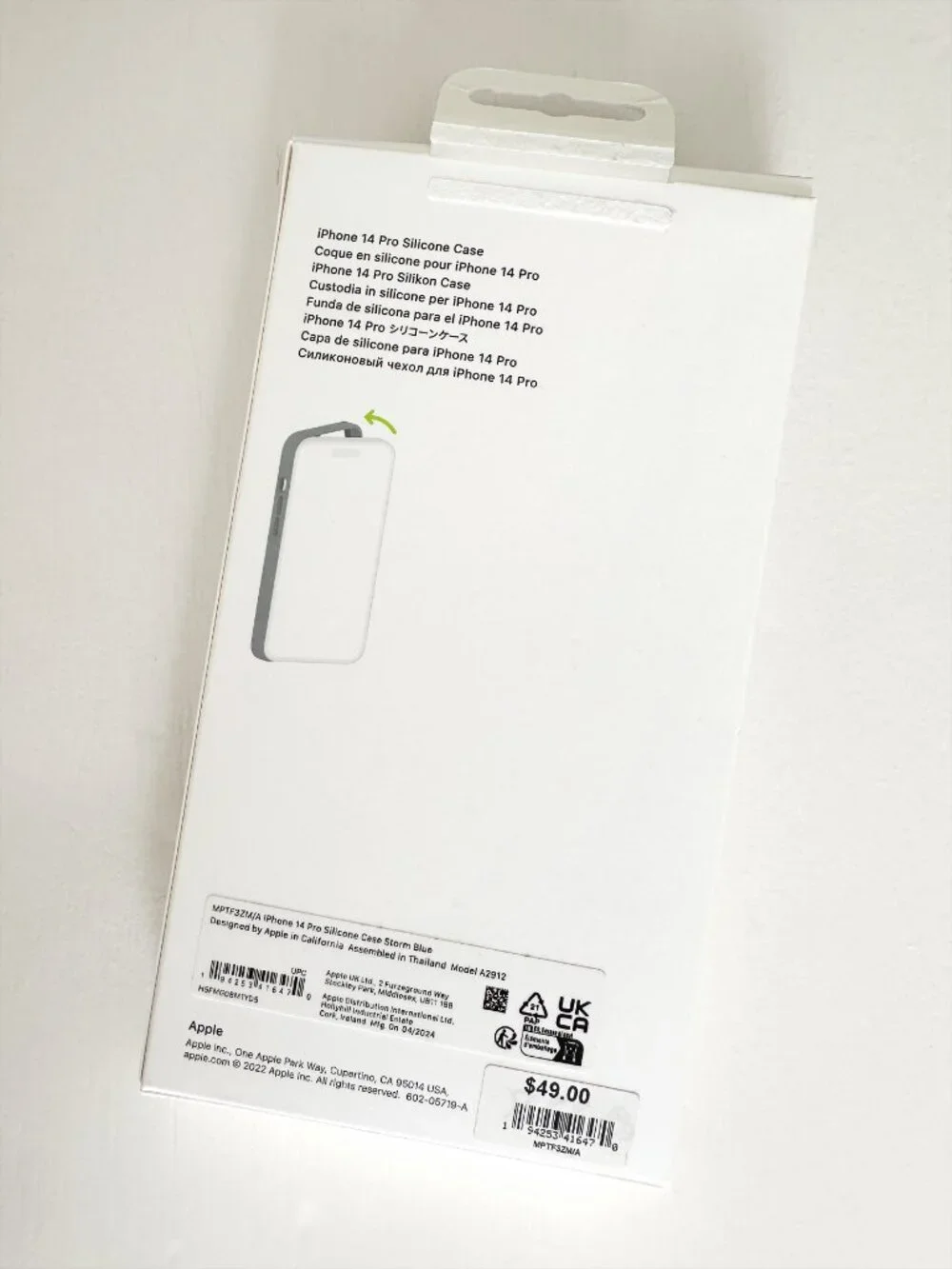 iPhone 14 Pro Silicone Case in Storm Blue